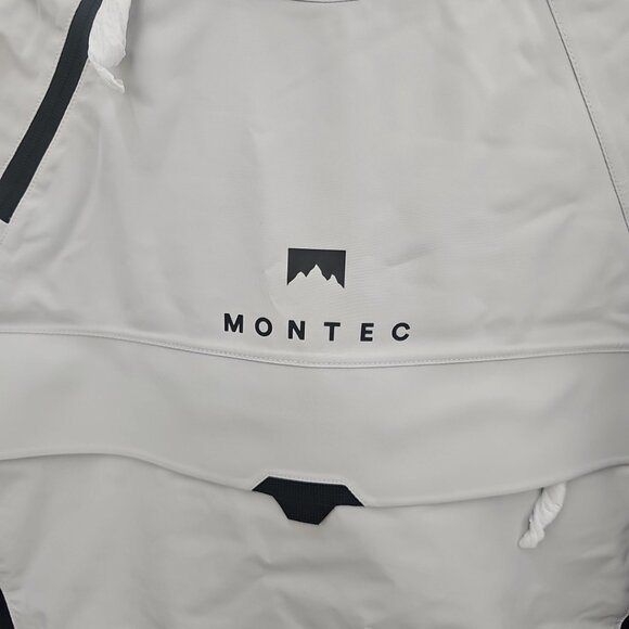 Montec Womens Ski Jacket Soft Gray/black Size S Dune Insulated Hooded Pullover - Picture 3 of 12